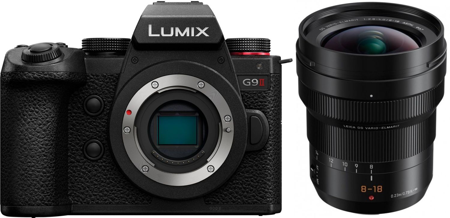 Panasonic Lumix G9 II systeemcamera met Leica DG Vario Elmarit 8-18mm f/2.8-4.0 objectief