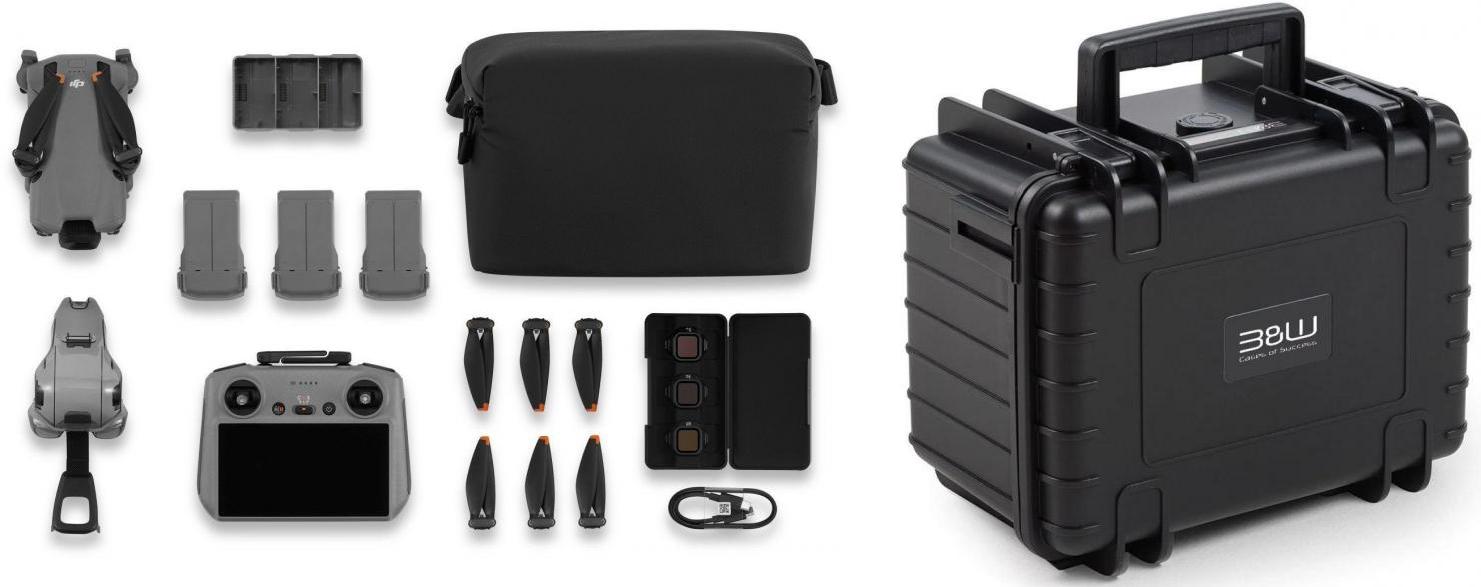 DJI Mini 5 Pro Fly More Combo (RC2) met B&W Case 2000 zwart