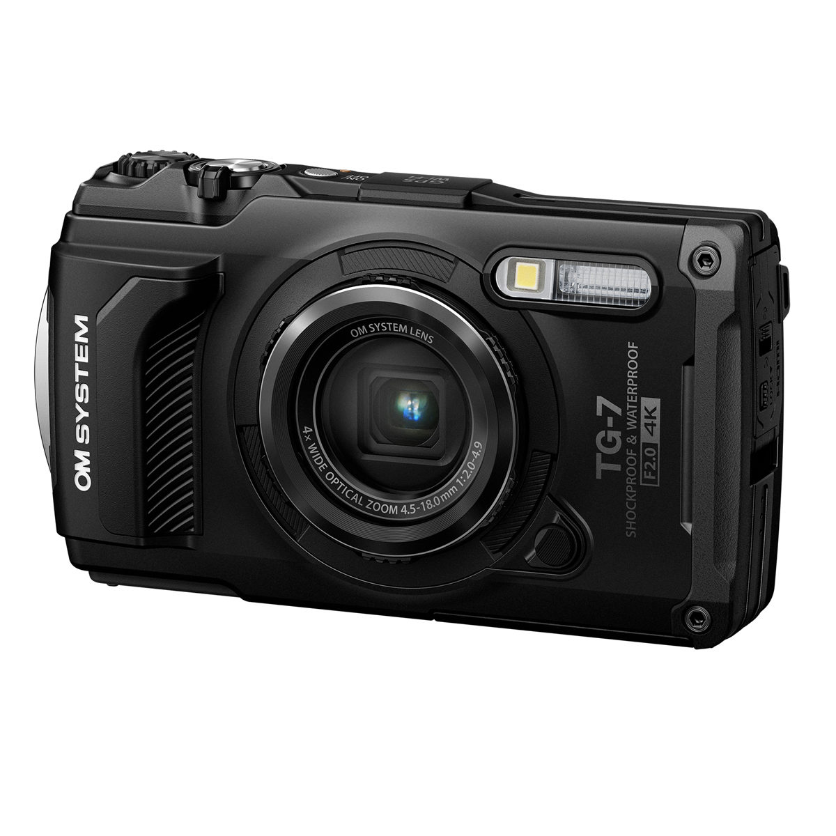 OM System Tough TG-7 compact camera Zwart