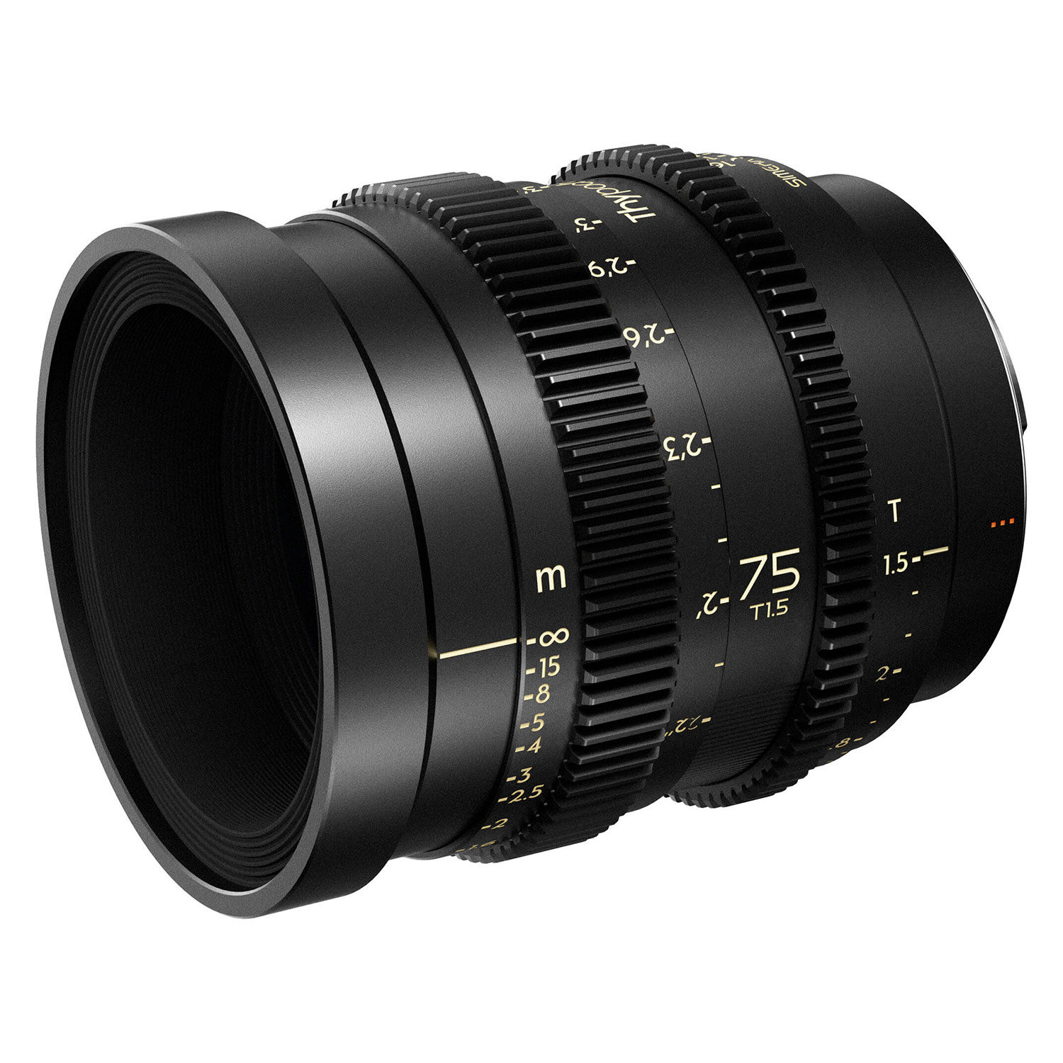 Thypoch Simera-C 75mm T1.5 FF Prime Cine Lens Sony E-mount