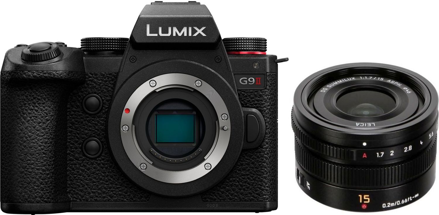 Panasonic Lumix G9 II systeemcamera met Leica DG Summilux 15mm f/1.7 objectief
