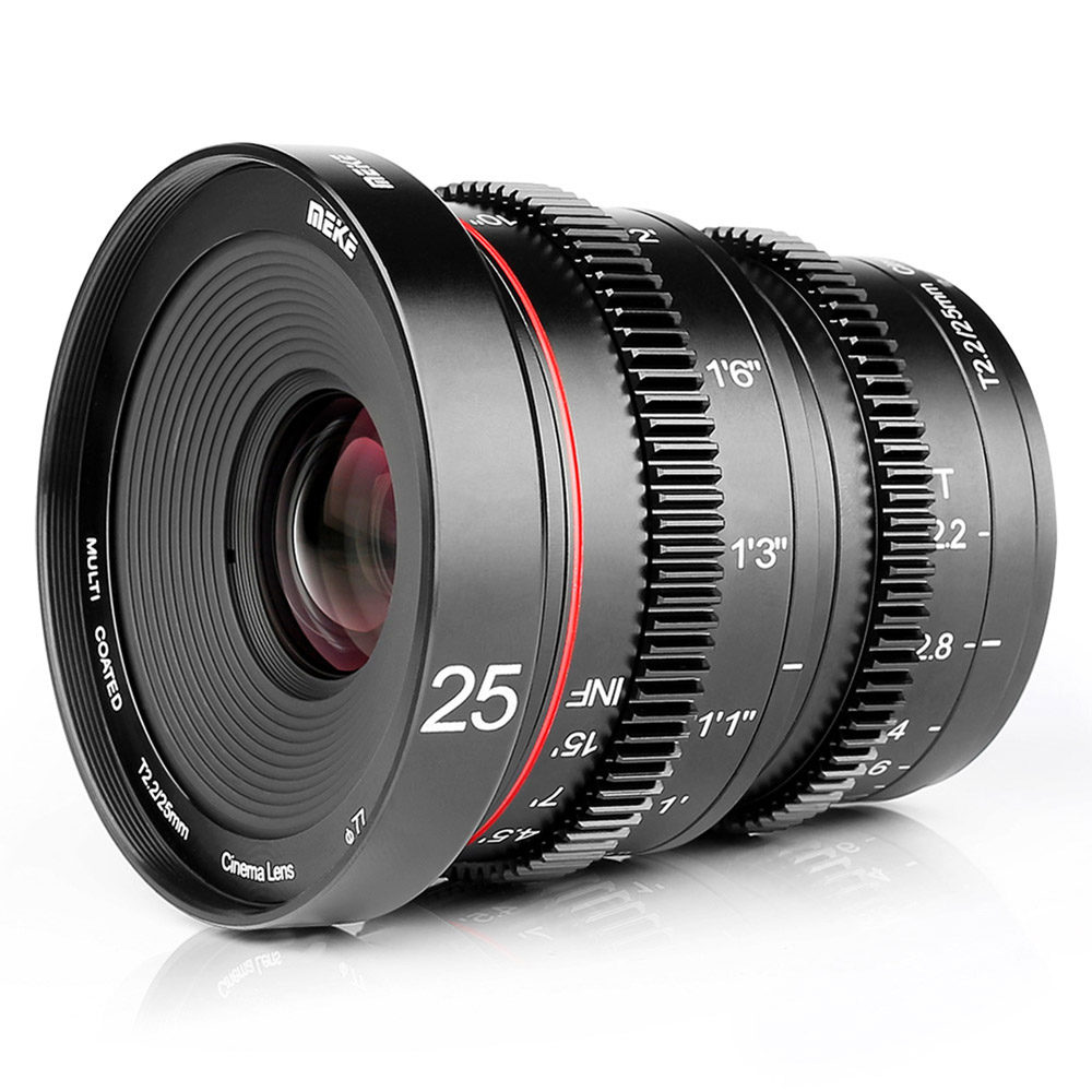 Meike 25mm T2.2 MFT-mount objectief