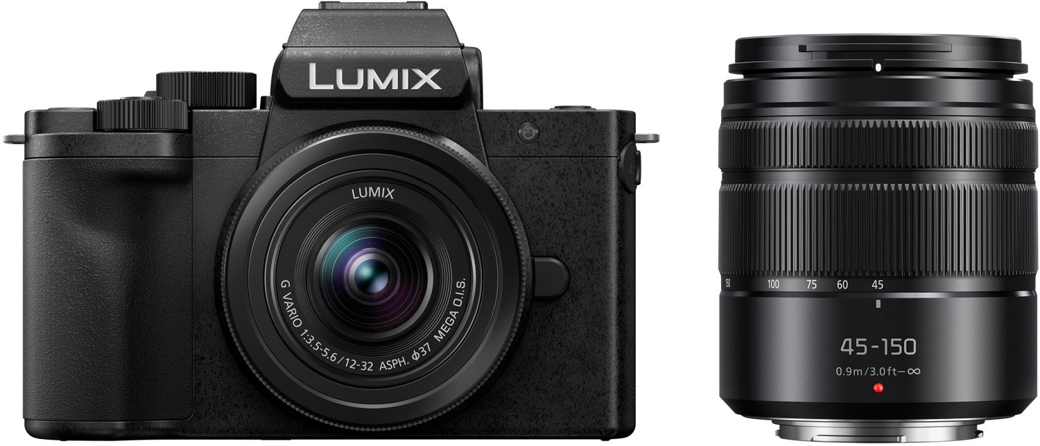 Panasonic Lumix DC-G100D systeemcamera met 12-32mm en 45-150mm objectieven