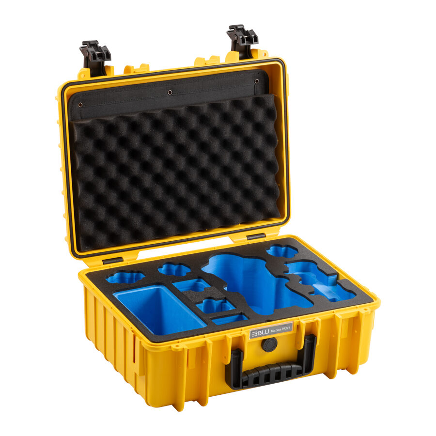 B&W Outdoor Case Type 5000 Geel voor DJI Mavic 4 Pro Fly More Combo