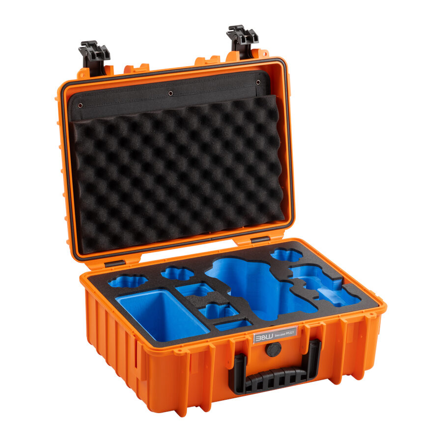 B&W Outdoor Case Type 5000 Oranje voor DJI Mavic 4 Pro Fly More Combo