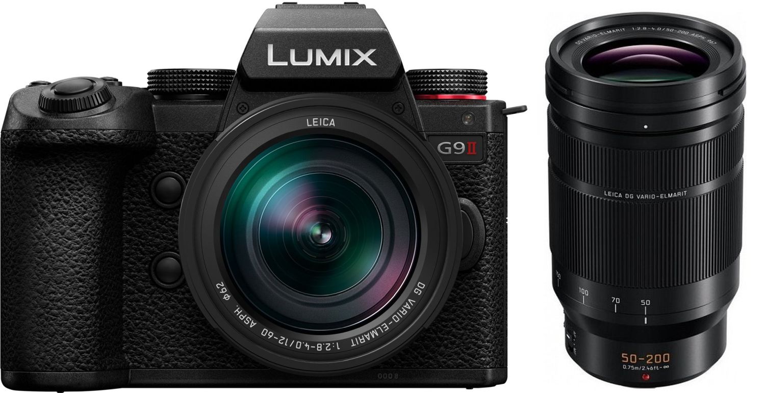 Panasonic Lumix G9 II kit met Leica 12-60mm en Leica 50-200mm lenzen
