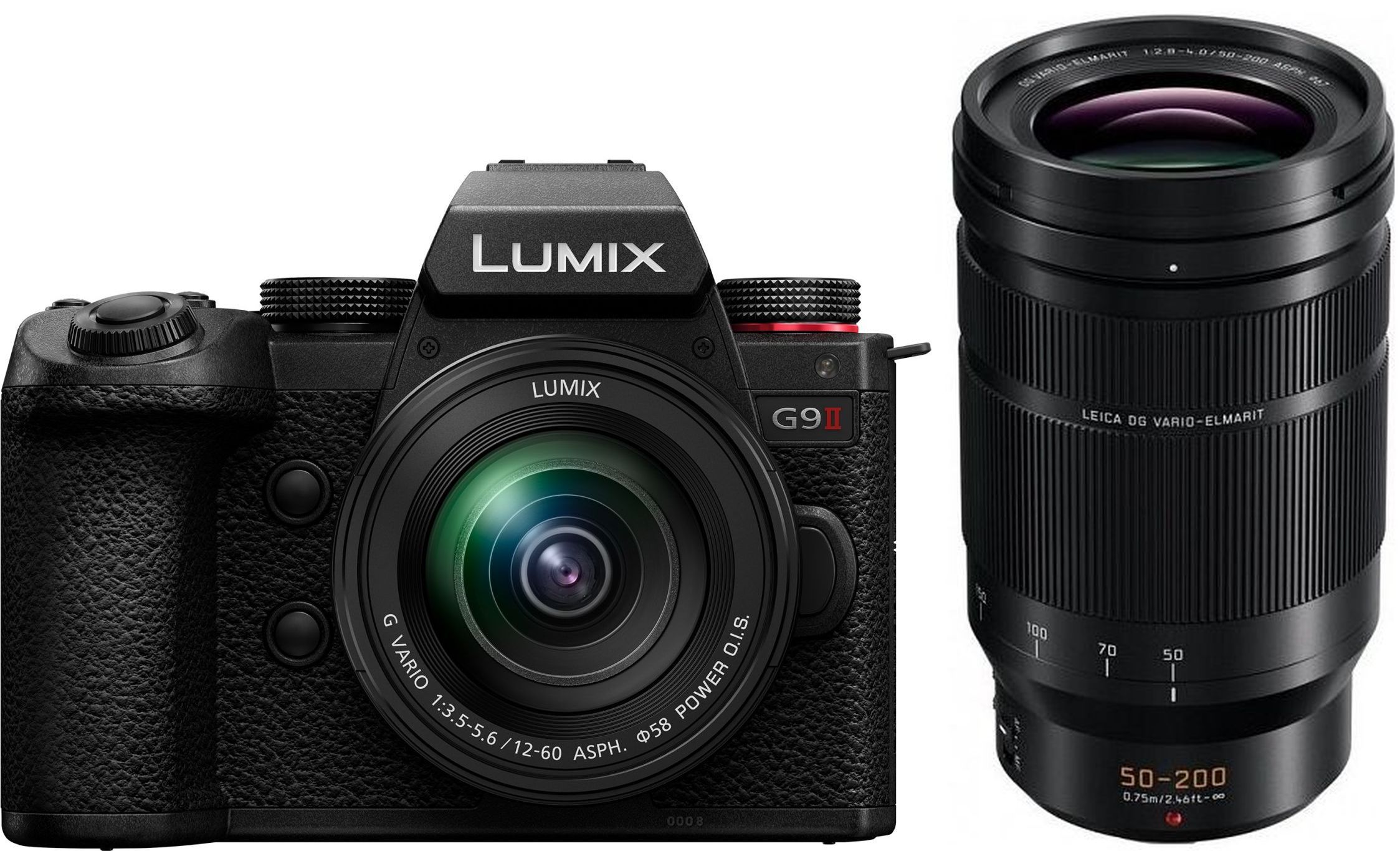 Panasonic Lumix G9 II Systeemcamera Kit met 12-60mm en 50-200mm Objectieven