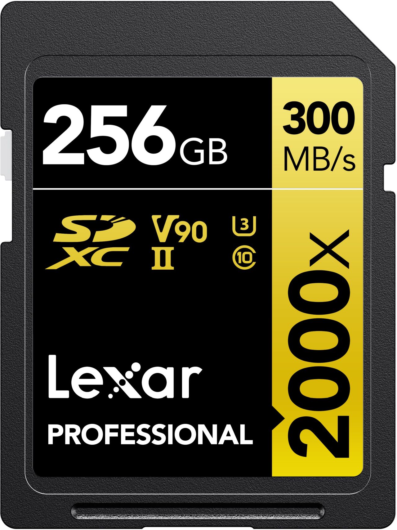 LEXAR Professional SDXC 256GB 2000x UHS-II V90 Geheugenkaart