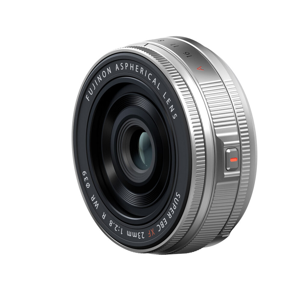 Fujifilm XF 23mm f/2.8 R WR Pancake objectief Zilver