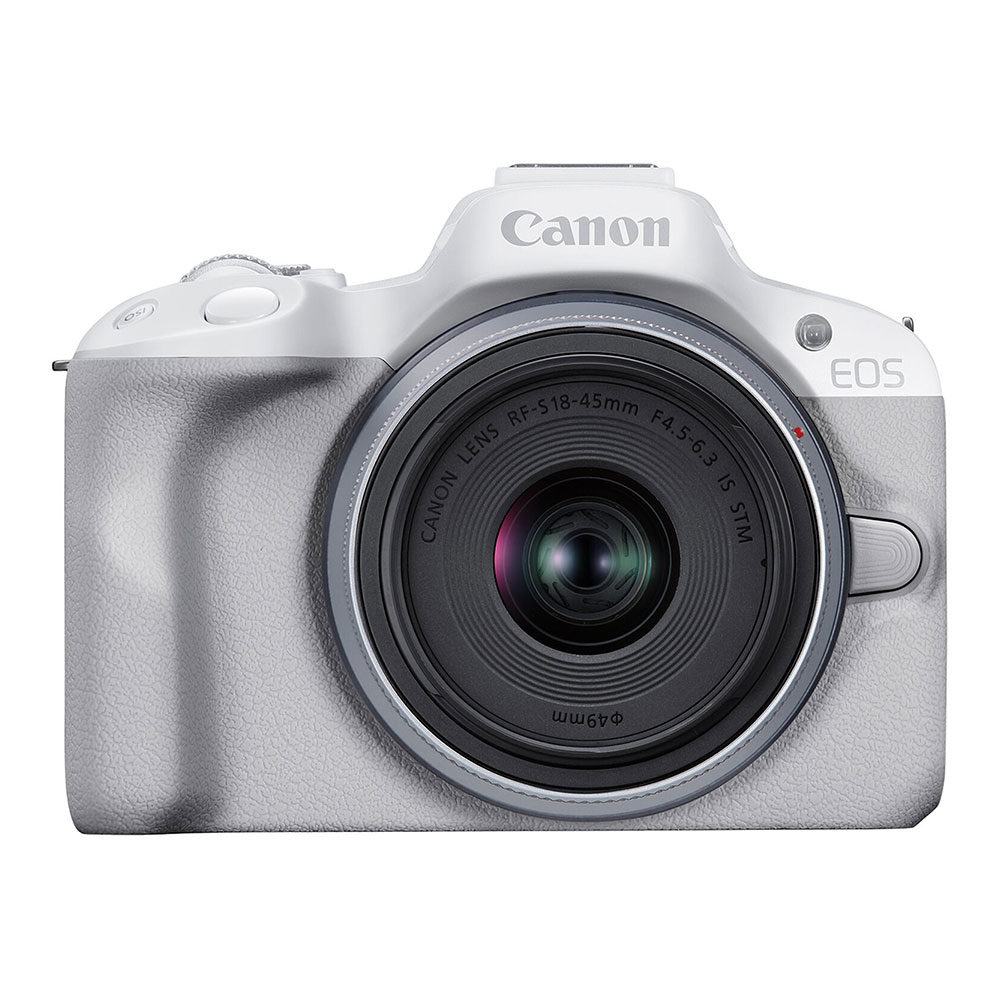 Canon EOS R50 Systeemcamera met RF-S 18-45mm IS STM Lens Wit