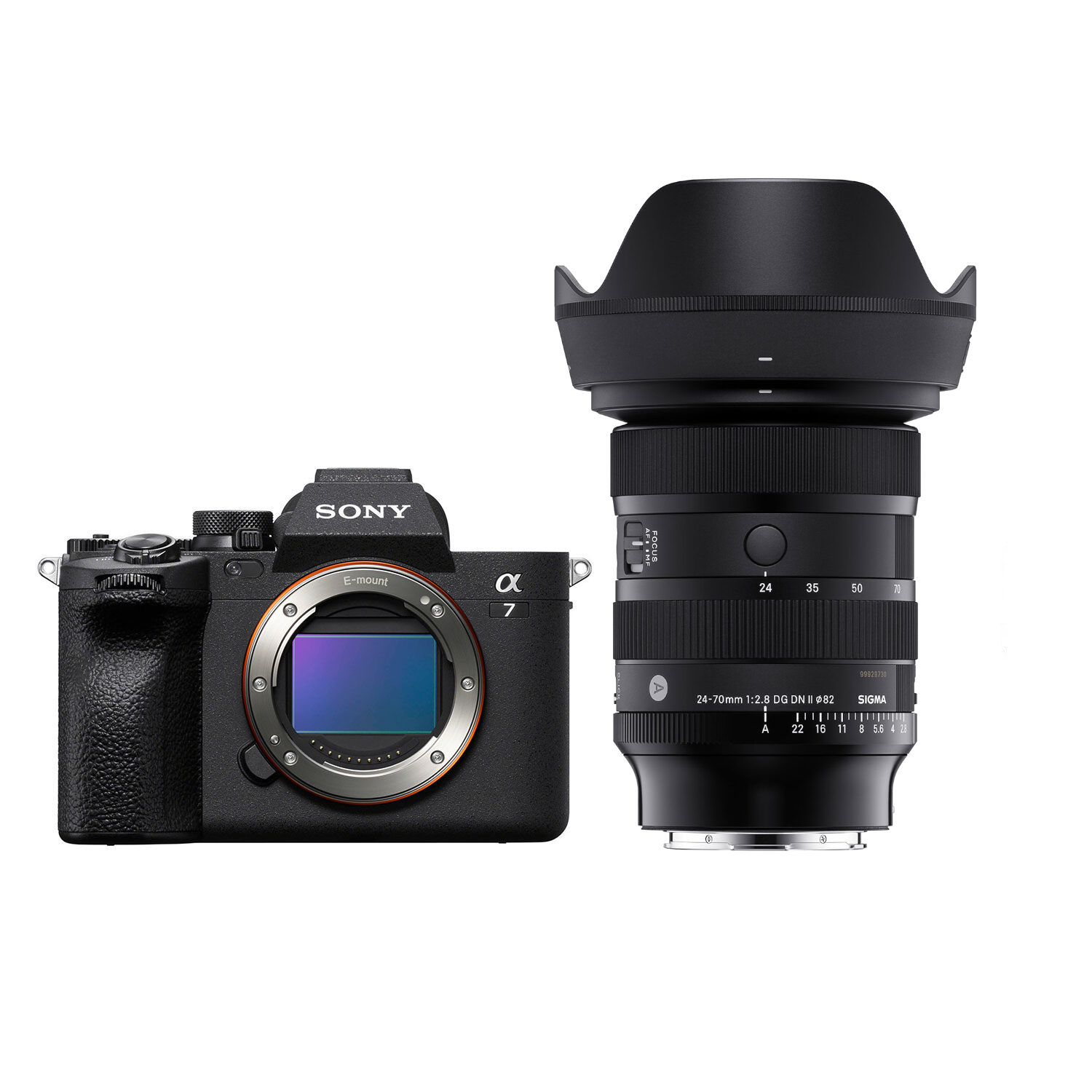 Sony Alpha A7 IV systeemcamera met Sigma 24-70mm F/2.8 DG DN II Art objectief